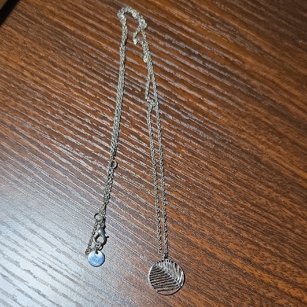 Fashion Jewelry: Silver Pendant Necklace,NWOT